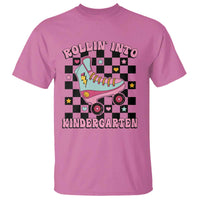Rolling Into Kindergarten T Shirt Back To School Roller Skating Girl - Wonder Print Shop