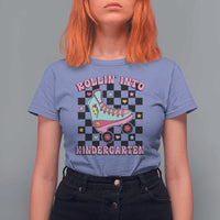 Rolling Into Kindergarten T Shirt For Women Back To School Roller Skating Girl - Wonder Print Shop