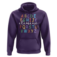 Funny ABC Elemeno Alphabet Hoodie Teacher Back To School - Wonder Print Shop