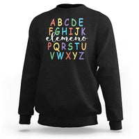 Funny ABC Elemeno Alphabet Sweatshirt Teacher Back To School - Wonder Print Shop