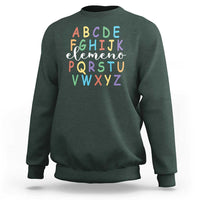 Funny ABC Elemeno Alphabet Sweatshirt Teacher Back To School - Wonder Print Shop