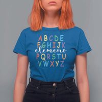 Funny ABC Elemeno Alphabet T Shirt For Women Teacher Back To School - Wonder Print Shop