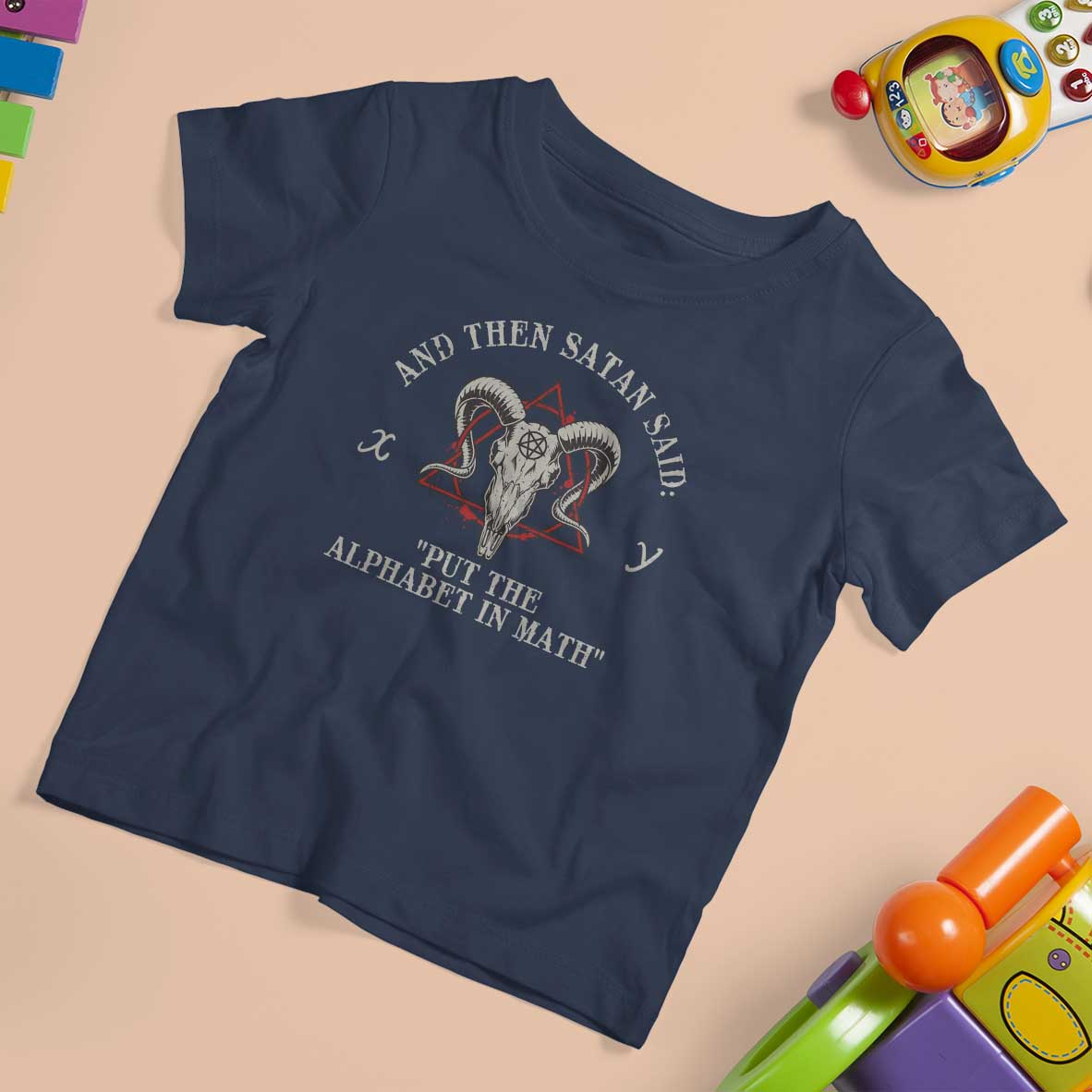 Funny Math Teacher T Shirt For Kid And Then Satan Said Put The Alphabet In Math - Wonder Print Shop