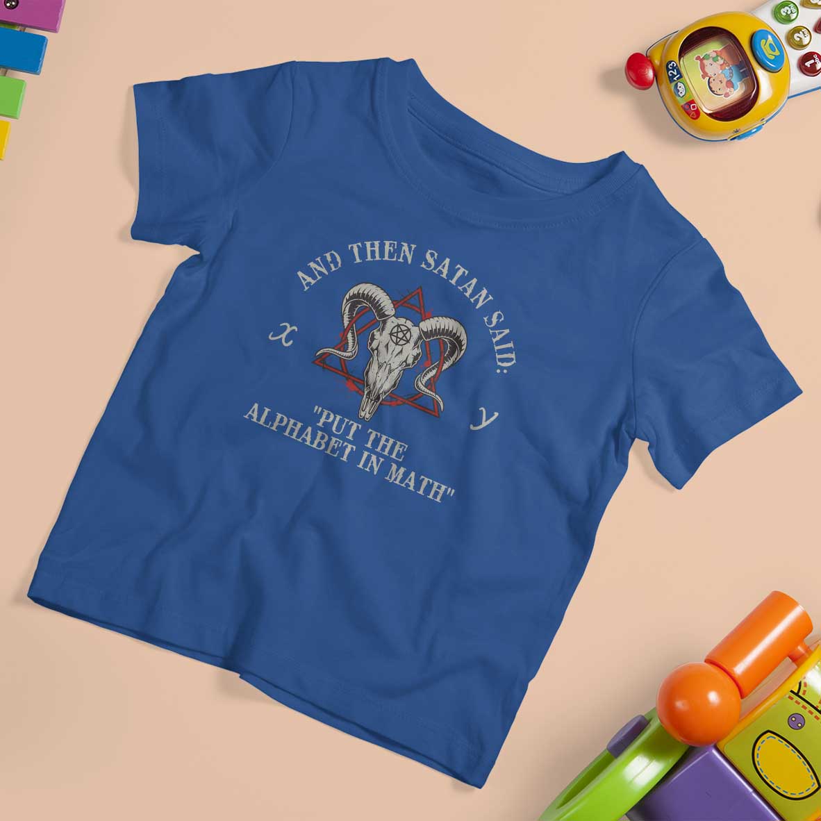 Funny Math Teacher T Shirt For Kid And Then Satan Said Put The Alphabet In Math - Wonder Print Shop