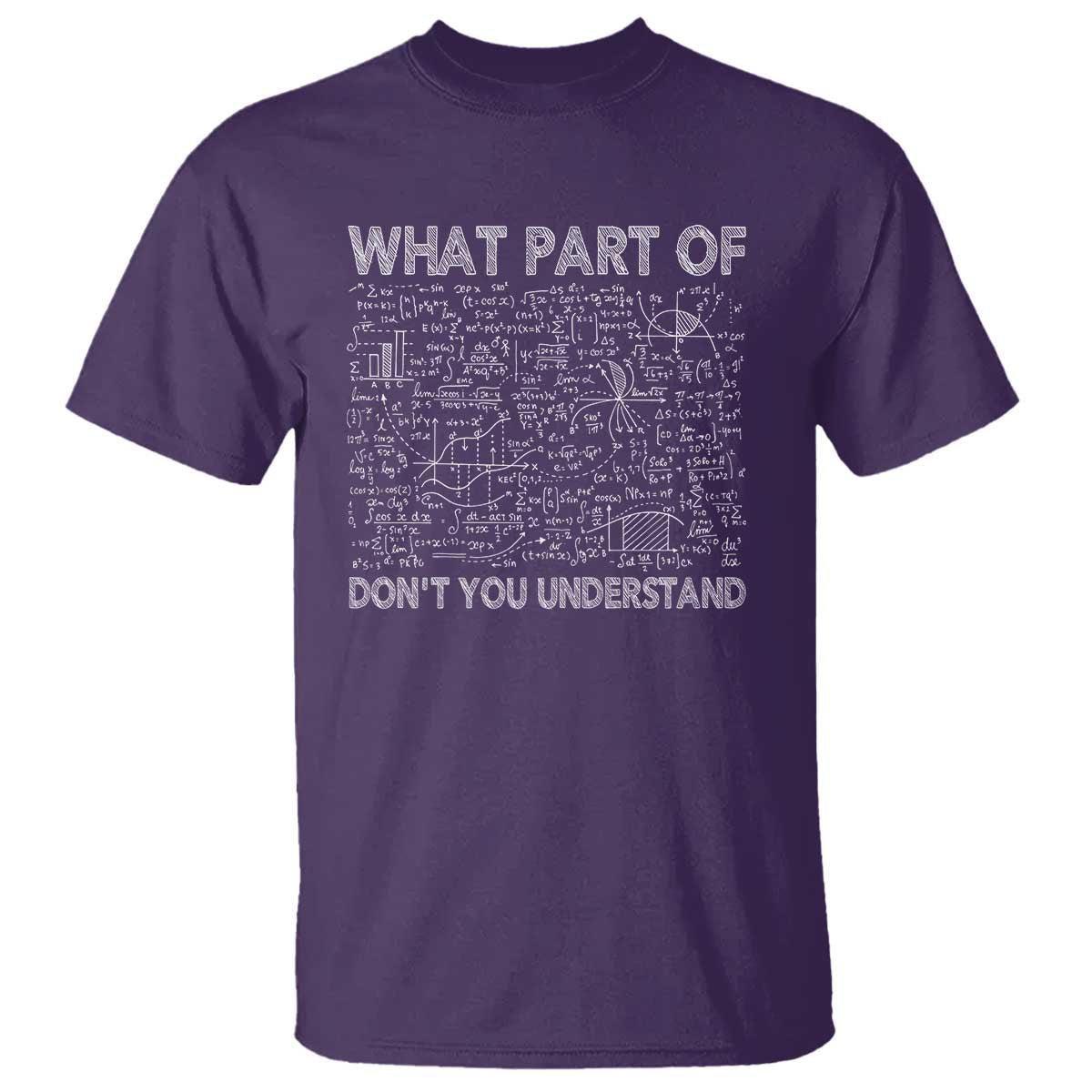 Funny Math Teacher T Shirt What Part Of Don't You Understand - Wonder Print Shop