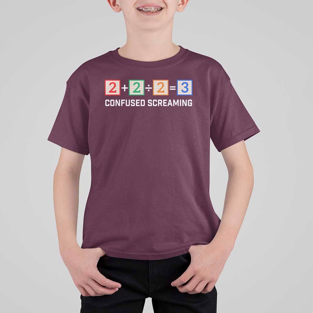 Funny Math T Shirt For Kid Addition Division Subtraction Equals Baby Block - Wonder Print Shop