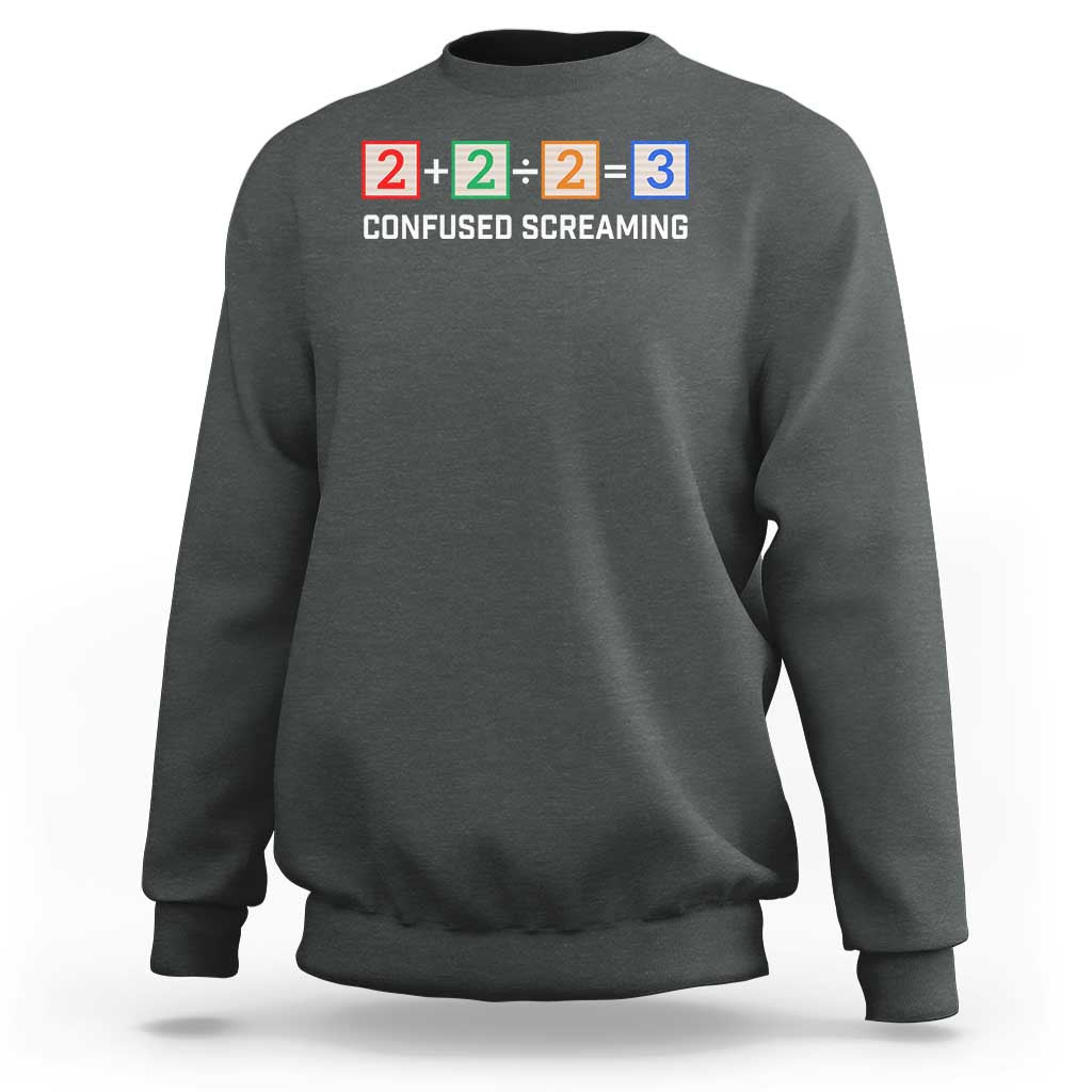 Funny Math Sweatshirt Addition Division Subtraction Equals Baby Block - Wonder Print Shop