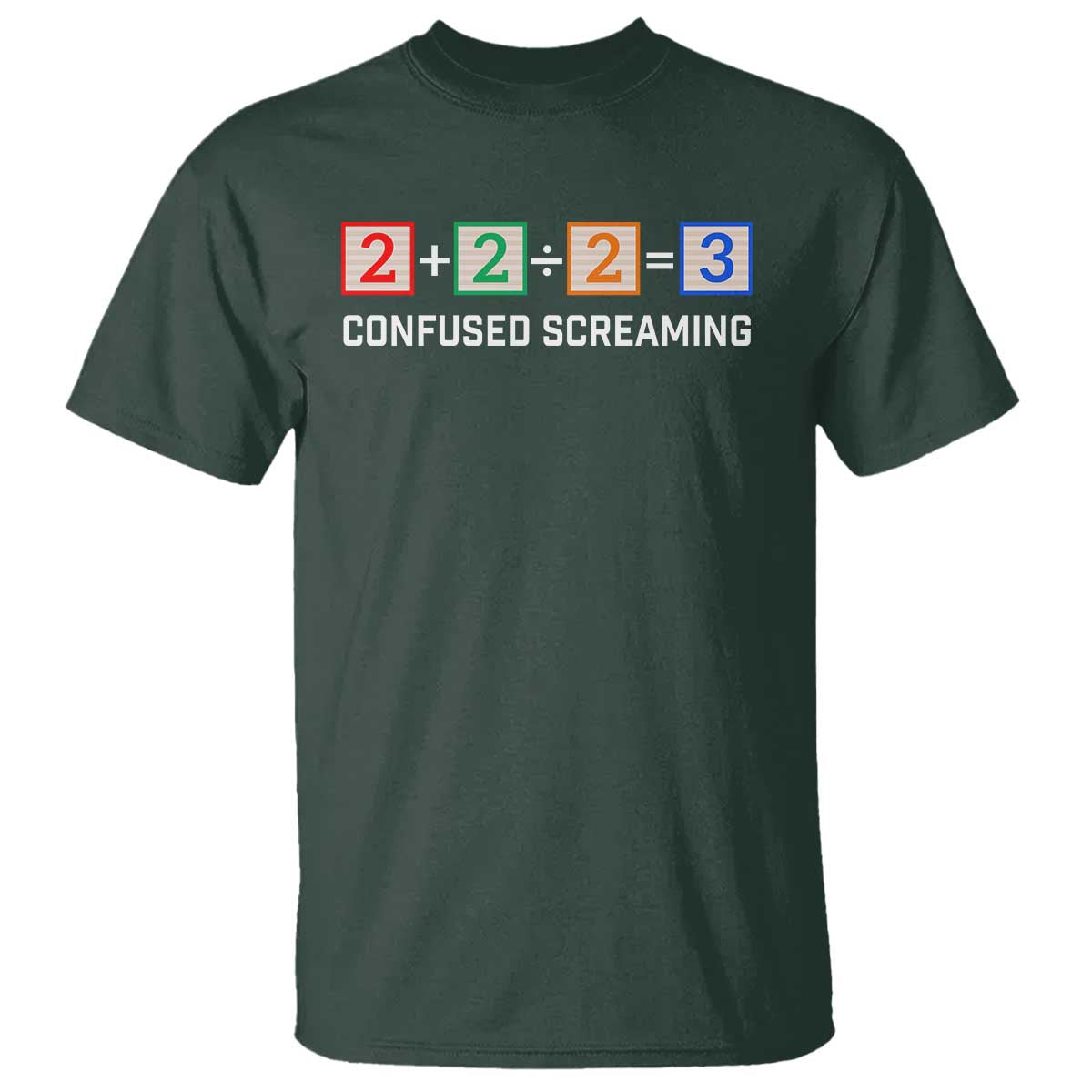 Funny Math T Shirt Addition Division Subtraction Equals Baby Block - Wonder Print Shop