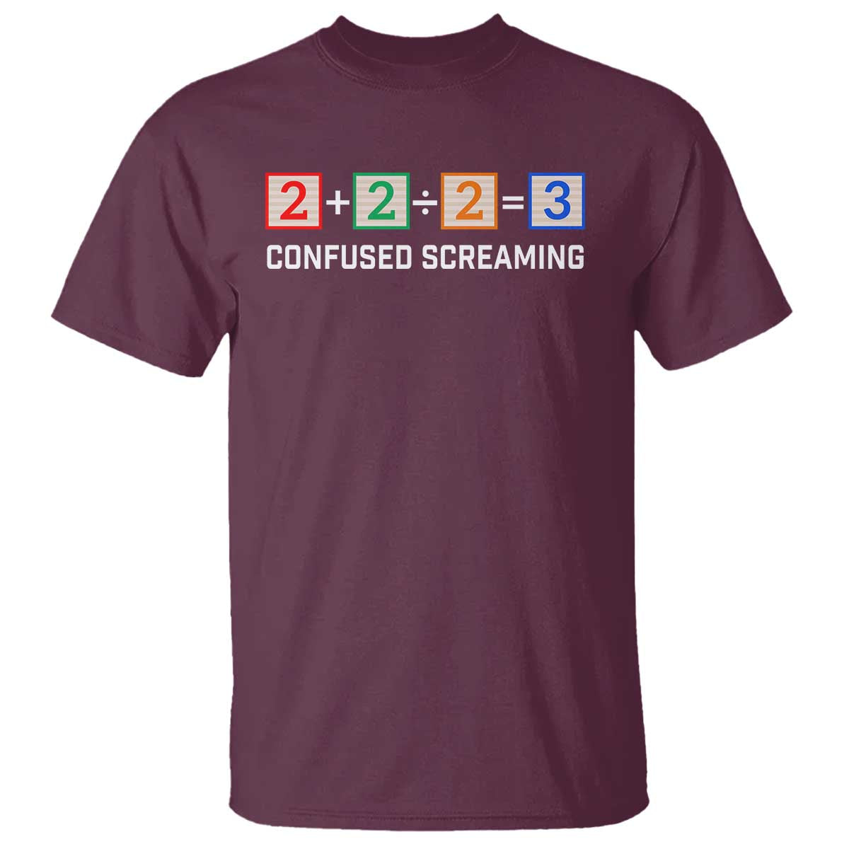Funny Math T Shirt Addition Division Subtraction Equals Baby Block - Wonder Print Shop