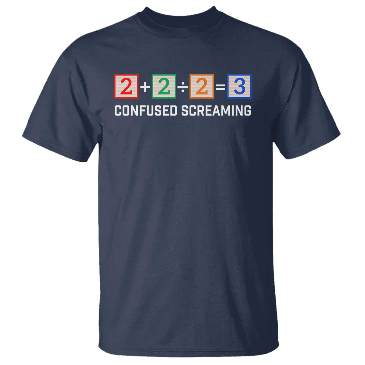 Funny Math T Shirt Addition Division Subtraction Equals Baby Block - Wonder Print Shop