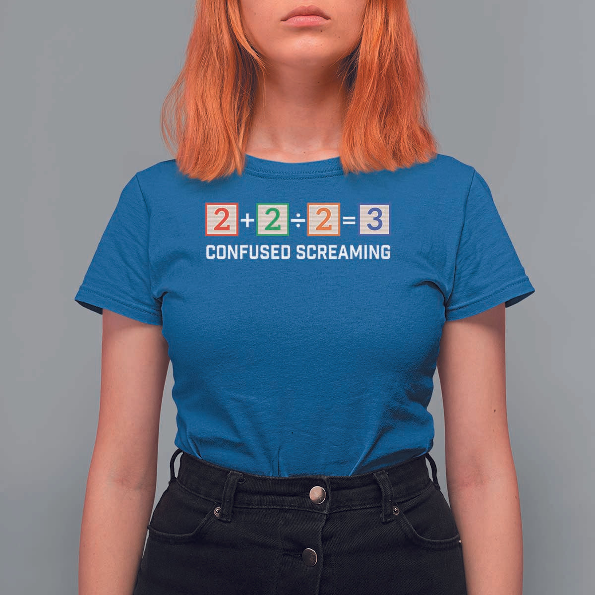 Funny Math T Shirt For Women Addition Division Subtraction Equals Baby Block - Wonder Print Shop