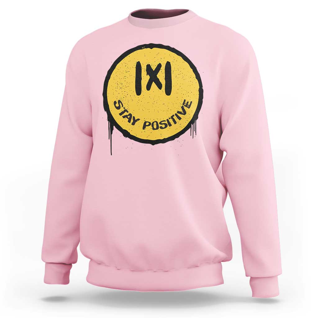 Funny Math Teacher Sweatshirt Stay Positive Back To School Absolute Value - Wonder Print Shop