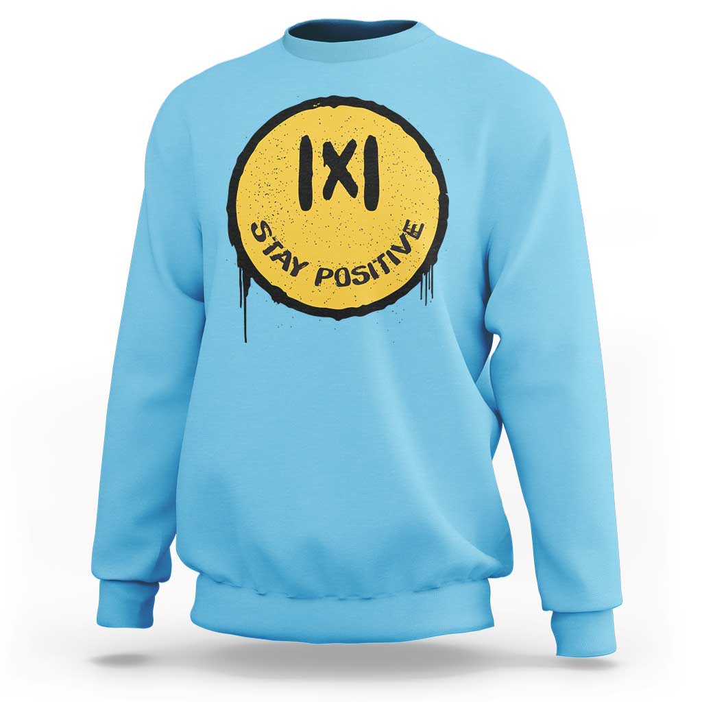 Funny Math Teacher Sweatshirt Stay Positive Back To School Absolute Value - Wonder Print Shop