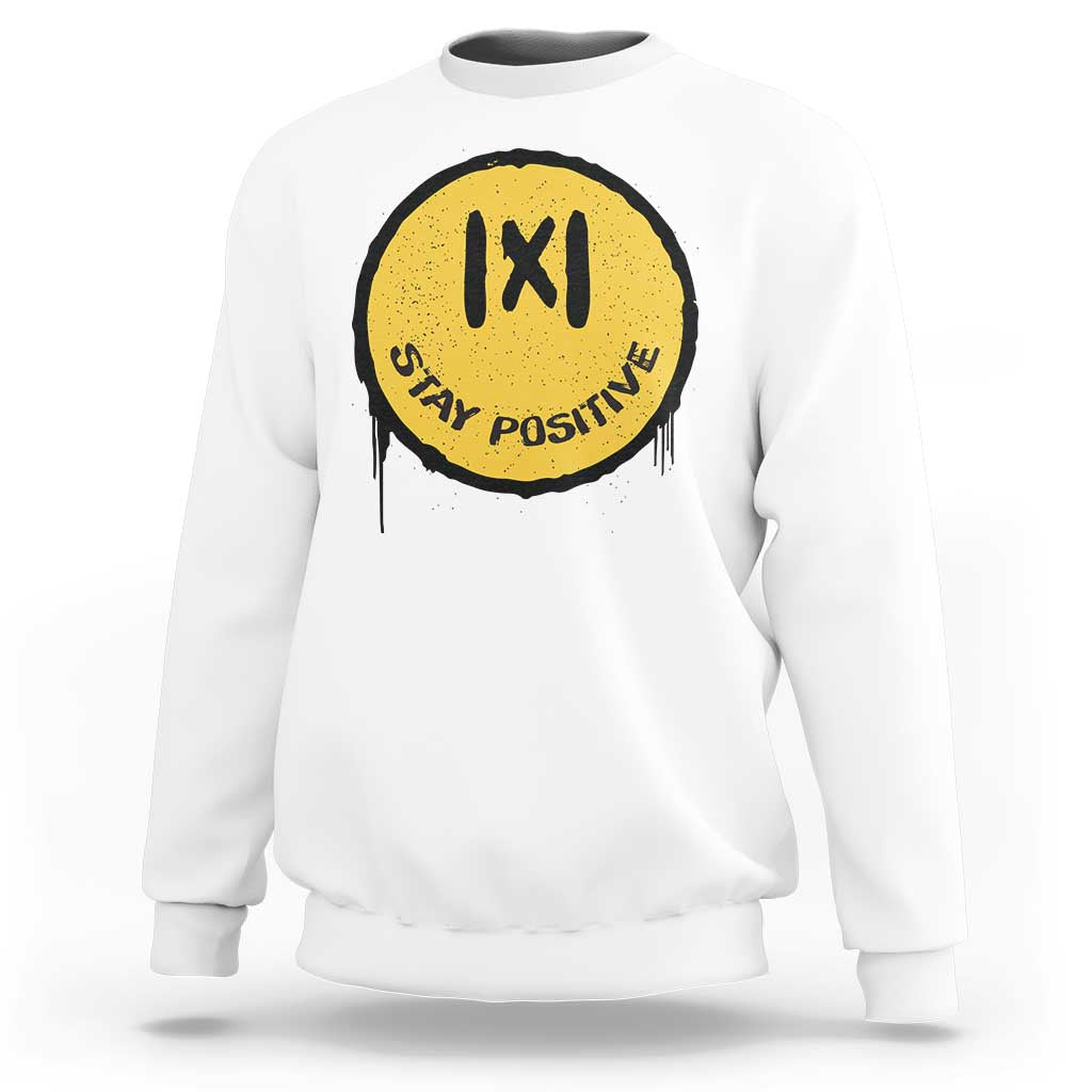 Funny Math Teacher Sweatshirt Stay Positive Back To School Absolute Value - Wonder Print Shop