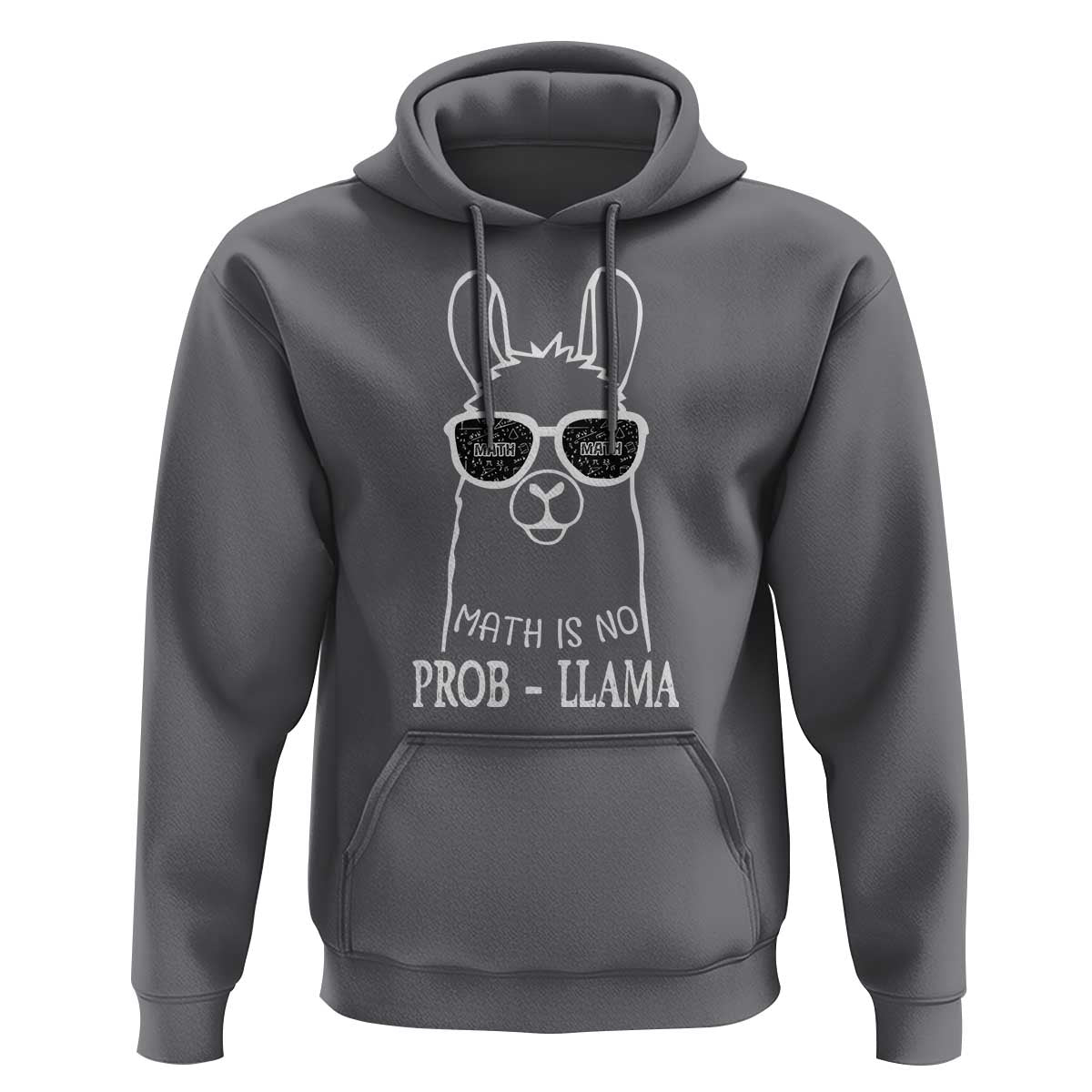 Funny Math Llama Hoodie Math Is No Problem Back To School - Wonder Print Shop
