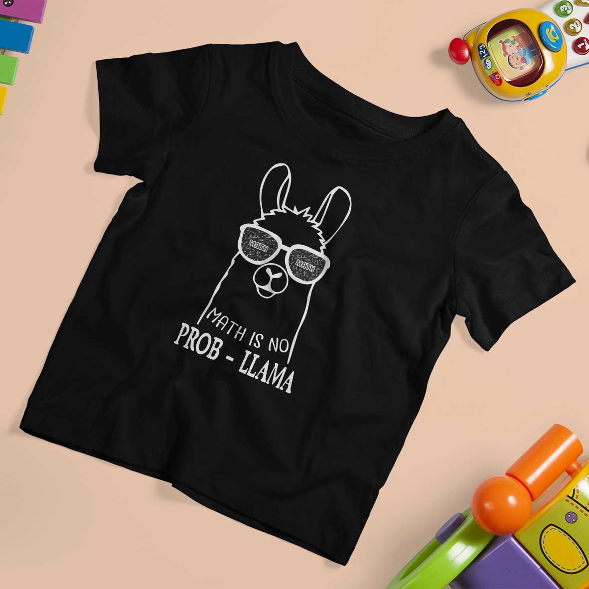 Funny Math Llama T Shirt For Kid Math Is No Problem Back To School - Wonder Print Shop