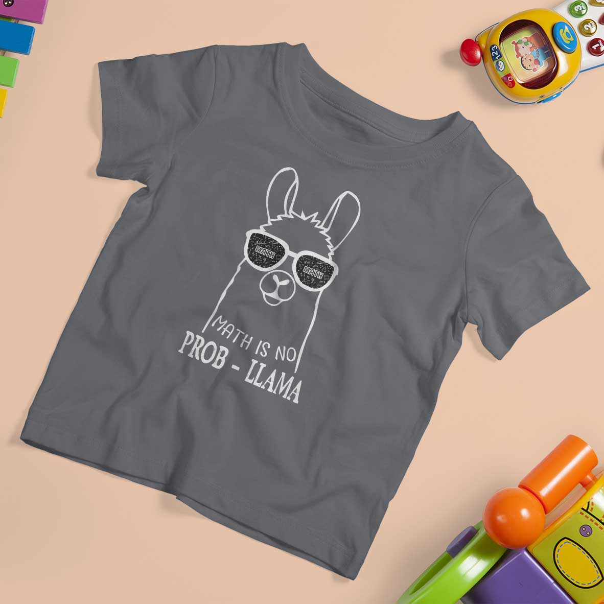 Funny Math Llama T Shirt For Kid Math Is No Problem Back To School - Wonder Print Shop