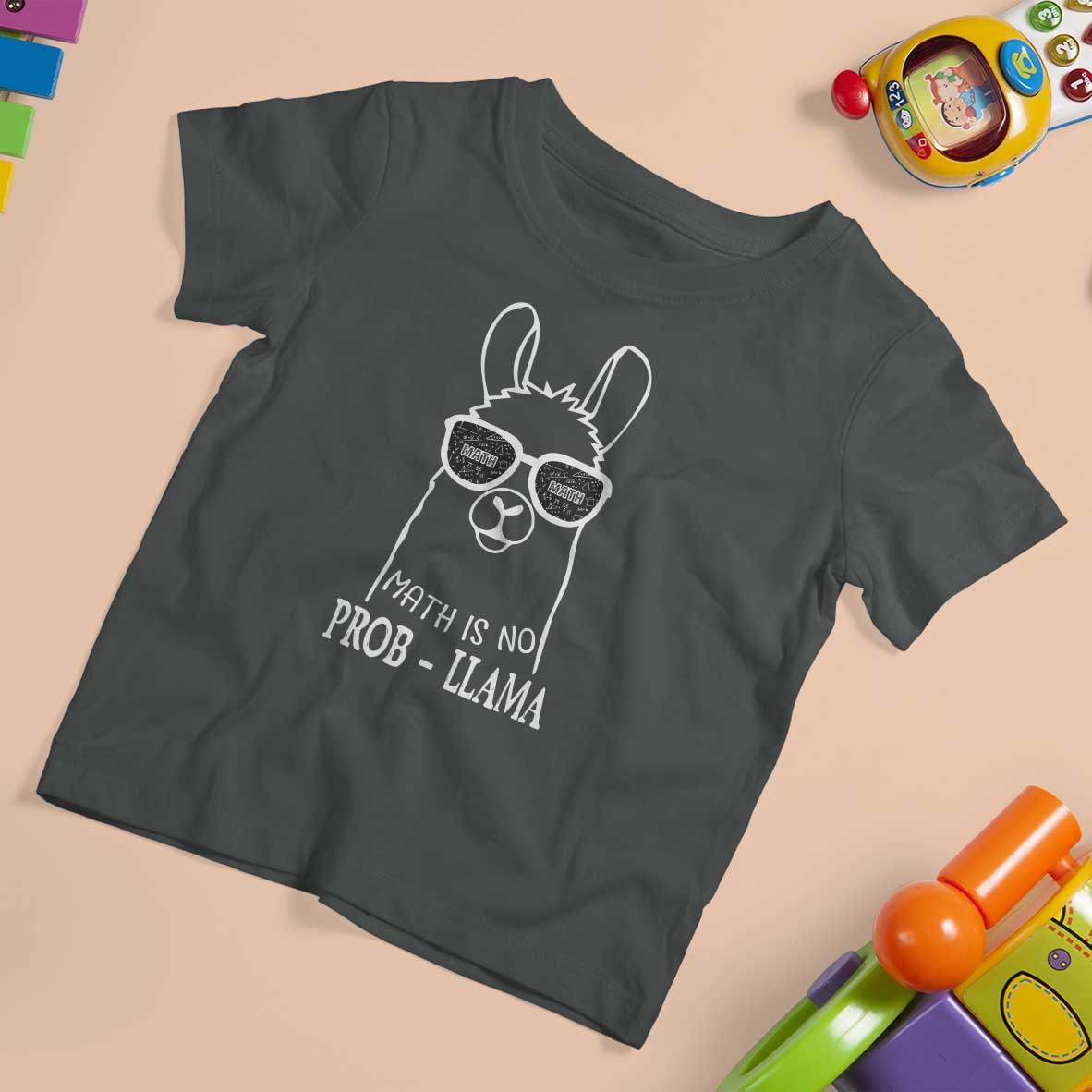 Funny Math Llama T Shirt For Kid Math Is No Problem Back To School - Wonder Print Shop