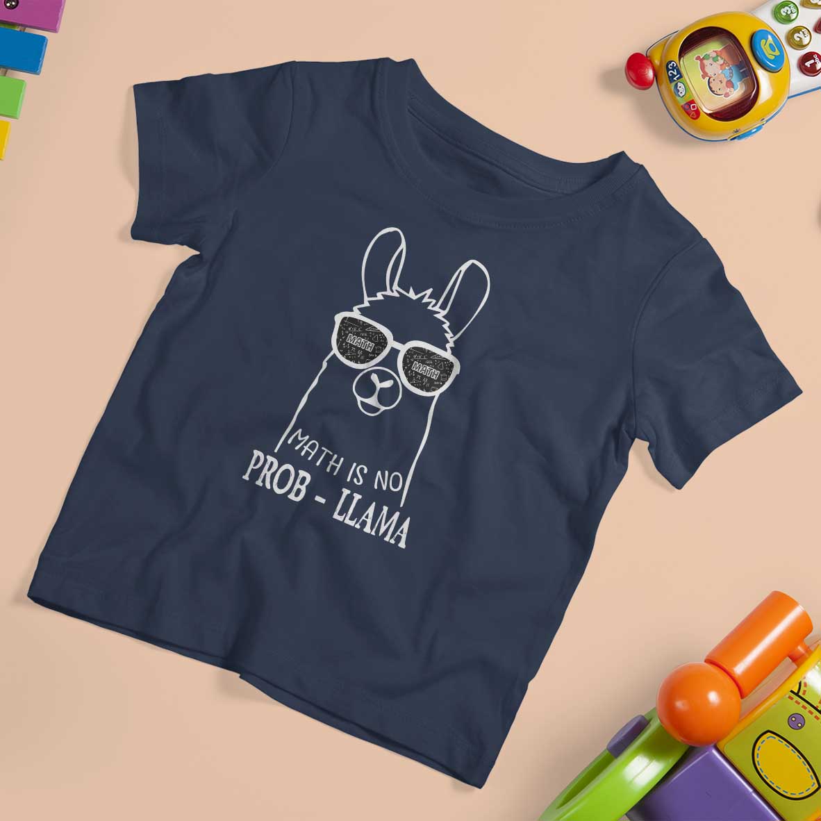 Funny Math Llama T Shirt For Kid Math Is No Problem Back To School - Wonder Print Shop