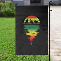 Funny Three Birds Garden Flag Rasta Sunset Reggae Music Jamaica Reflection - Wonder Print Shop