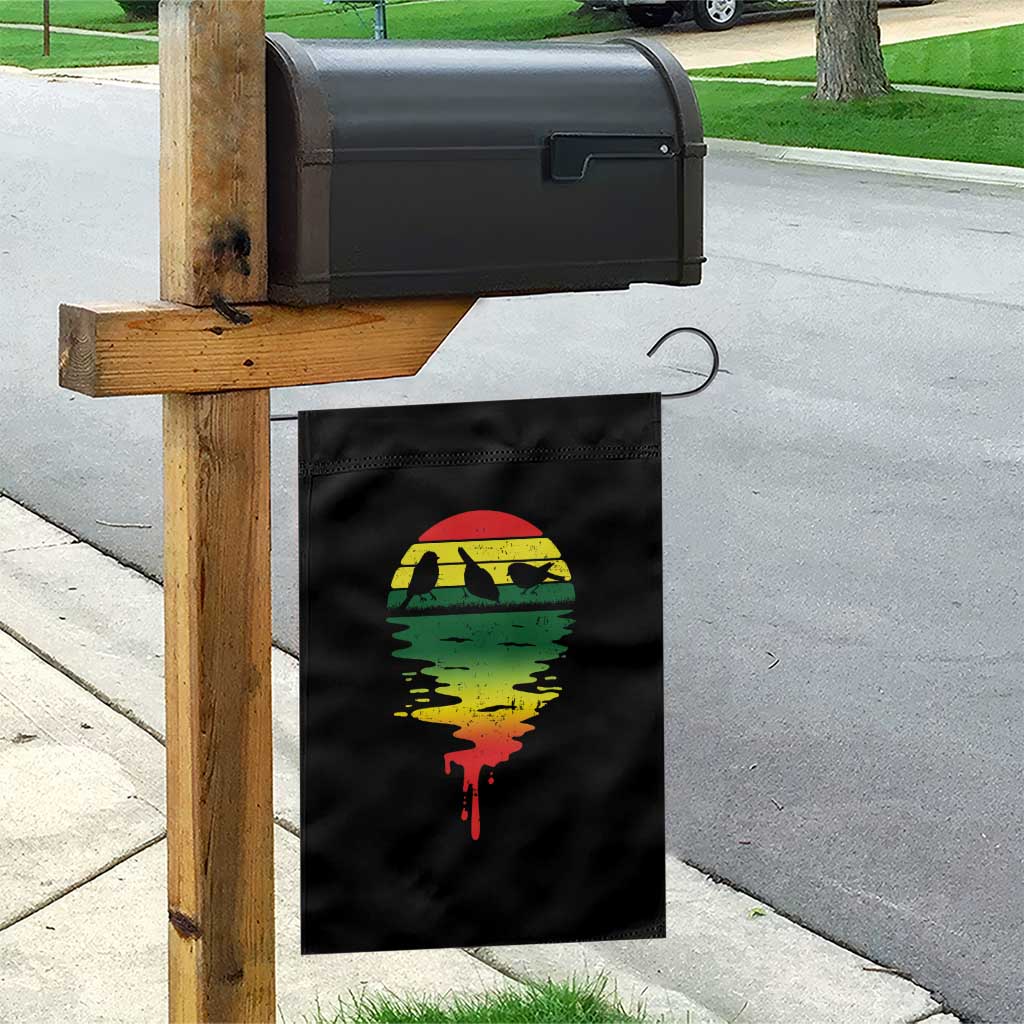 Funny Three Birds Garden Flag Rasta Sunset Reggae Music Jamaica Reflection - Wonder Print Shop
