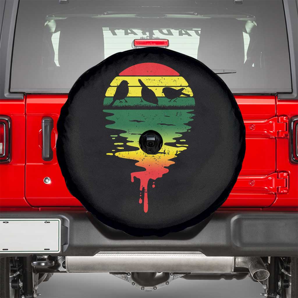 Three Birds Spare Tire Cover Rasta Sunset Reggae Music Jamaica Reflection - Wonder Print Shop