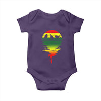 Three Birds Baby Onesie Rasta Sunset Reggae Music Jamaica Reflection - Wonder Print Shop