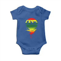 Three Birds Baby Onesie Rasta Sunset Reggae Music Jamaica Reflection - Wonder Print Shop