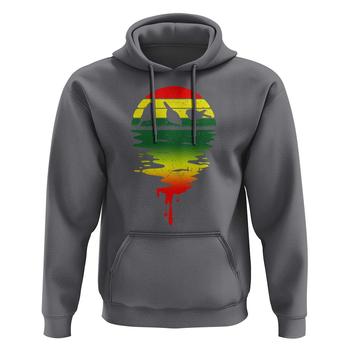 Three Birds Hoodie Rasta Sunset Reggae Music Jamaica Reflection - Wonder Print Shop