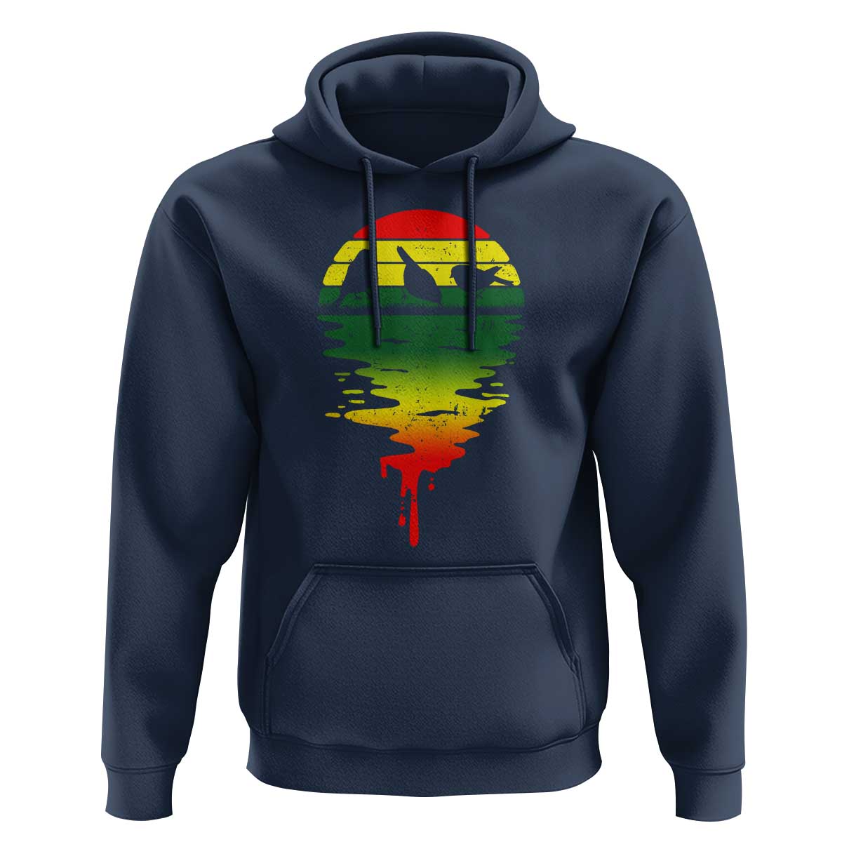 Three Birds Hoodie Rasta Sunset Reggae Music Jamaica Reflection - Wonder Print Shop