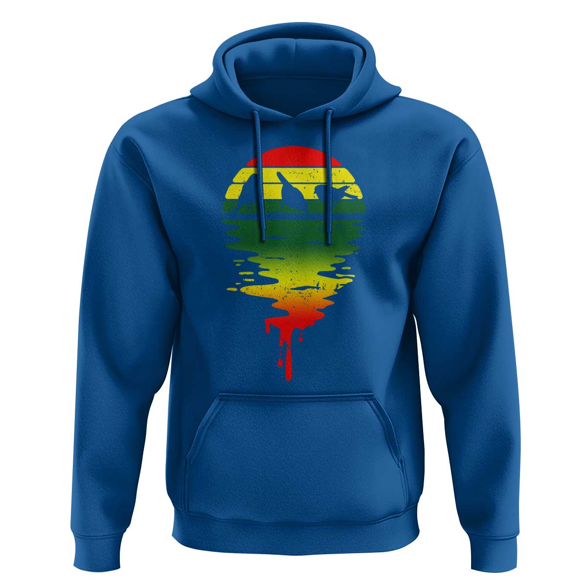 Three Birds Hoodie Rasta Sunset Reggae Music Jamaica Reflection - Wonder Print Shop