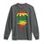 Three Birds Long Sleeve Shirt Rasta Sunset Reggae Music Jamaica Reflection - Wonder Print Shop