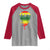 Three Birds Raglan Shirt Rasta Sunset Reggae Music Jamaica Reflection - Wonder Print Shop