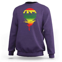 Three Birds Sweatshirt Rasta Sunset Reggae Music Jamaica Reflection - Wonder Print Shop