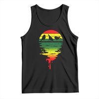 Three Birds Tank Top Rasta Sunset Reggae Music Jamaica Reflection - Wonder Print Shop