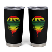 Three Birds Tumbler Cup Rasta Sunset Reggae Music Jamaica Reflection - Wonder Print Shop
