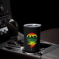 Three Birds Tumbler Cup Rasta Sunset Reggae Music Jamaica Reflection - Wonder Print Shop