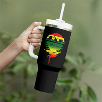 Three Birds Tumbler With Handle Rasta Sunset Reggae Music Jamaica Reflection - Wonder Print Shop