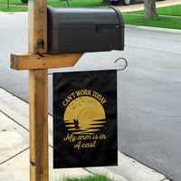 Funny Cant Work Today My Arm Is In A Cast Garden Flag Fly Fishing Fathers Day - Wonder Print Shop