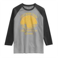 Funny Cant Work Today My Arm Is In A Cast Raglan Shirt Fly Fishing Fathers Day - Wonder Print Shop