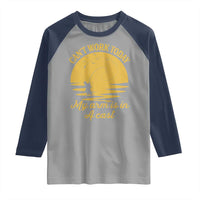 Funny Cant Work Today My Arm Is In A Cast Raglan Shirt Fly Fishing Fathers Day - Wonder Print Shop