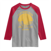 Funny Cant Work Today My Arm Is In A Cast Raglan Shirt Fly Fishing Fathers Day - Wonder Print Shop