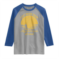 Funny Cant Work Today My Arm Is In A Cast Raglan Shirt Fly Fishing Fathers Day - Wonder Print Shop