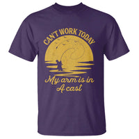 Funny Cant Work Today My Arm Is In A Cast T Shirt Fly Fishing Fathers Day - Wonder Print Shop