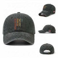 My Dog Tilts His Head Just Like You Washed Cotton Baseball Cap Funny Dog Lover