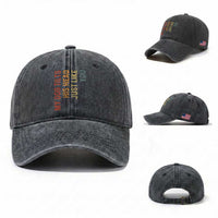 My Dog Tilts His Head Just Like You Washed Cotton Baseball Cap Funny Dog Lover