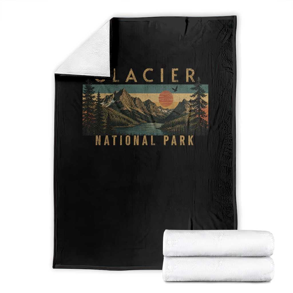 Glacier National Park Throw Blanket Montana Wildlife Nature Lover