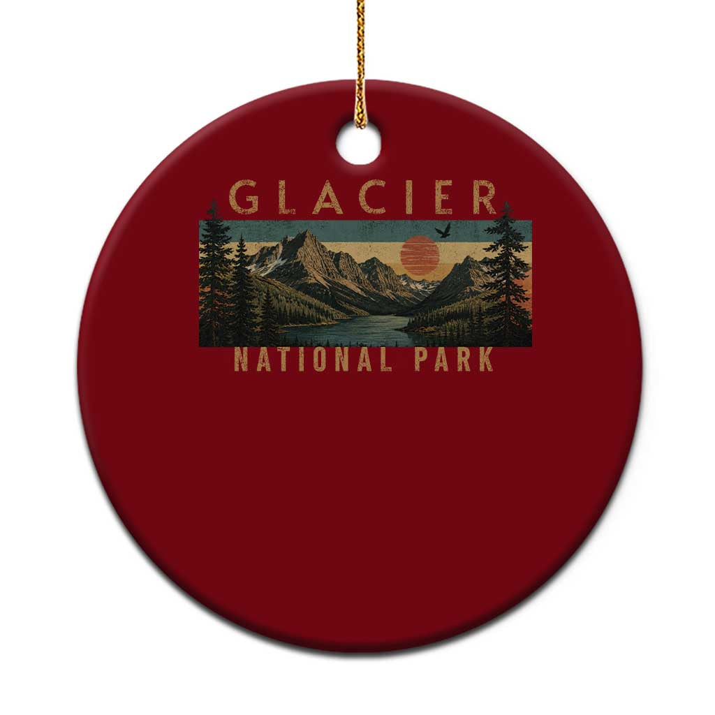 Glacier National Park Ceramic Ornament Montana Wildlife Nature Lover