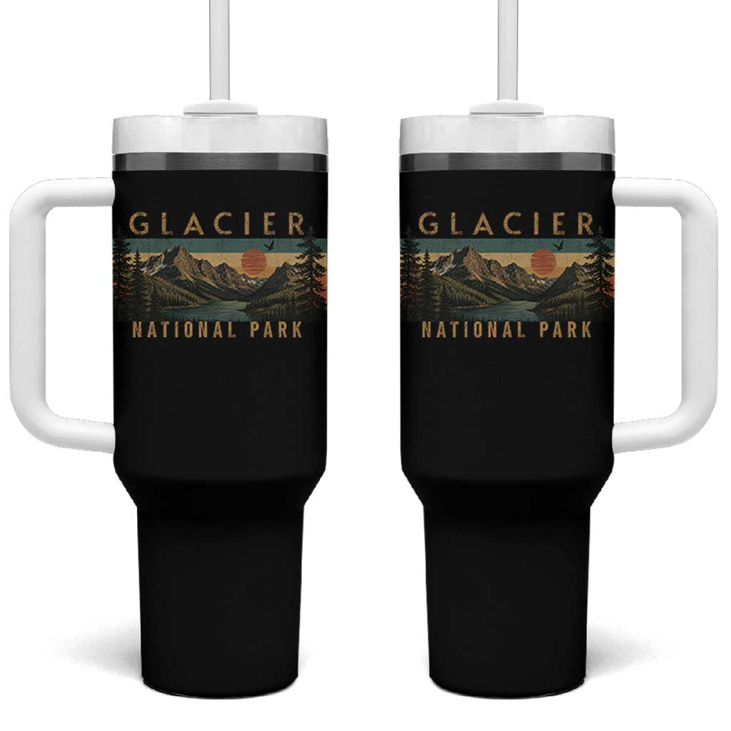 Glacier National Park Tumbler With Handle Montana Wildlife Nature Lover