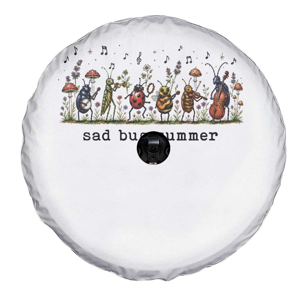 Sad Bug Summer Funny Insect Inspired Indie Aesthetic Spare Tire Cover Folk Pop Music Bugs Lover
